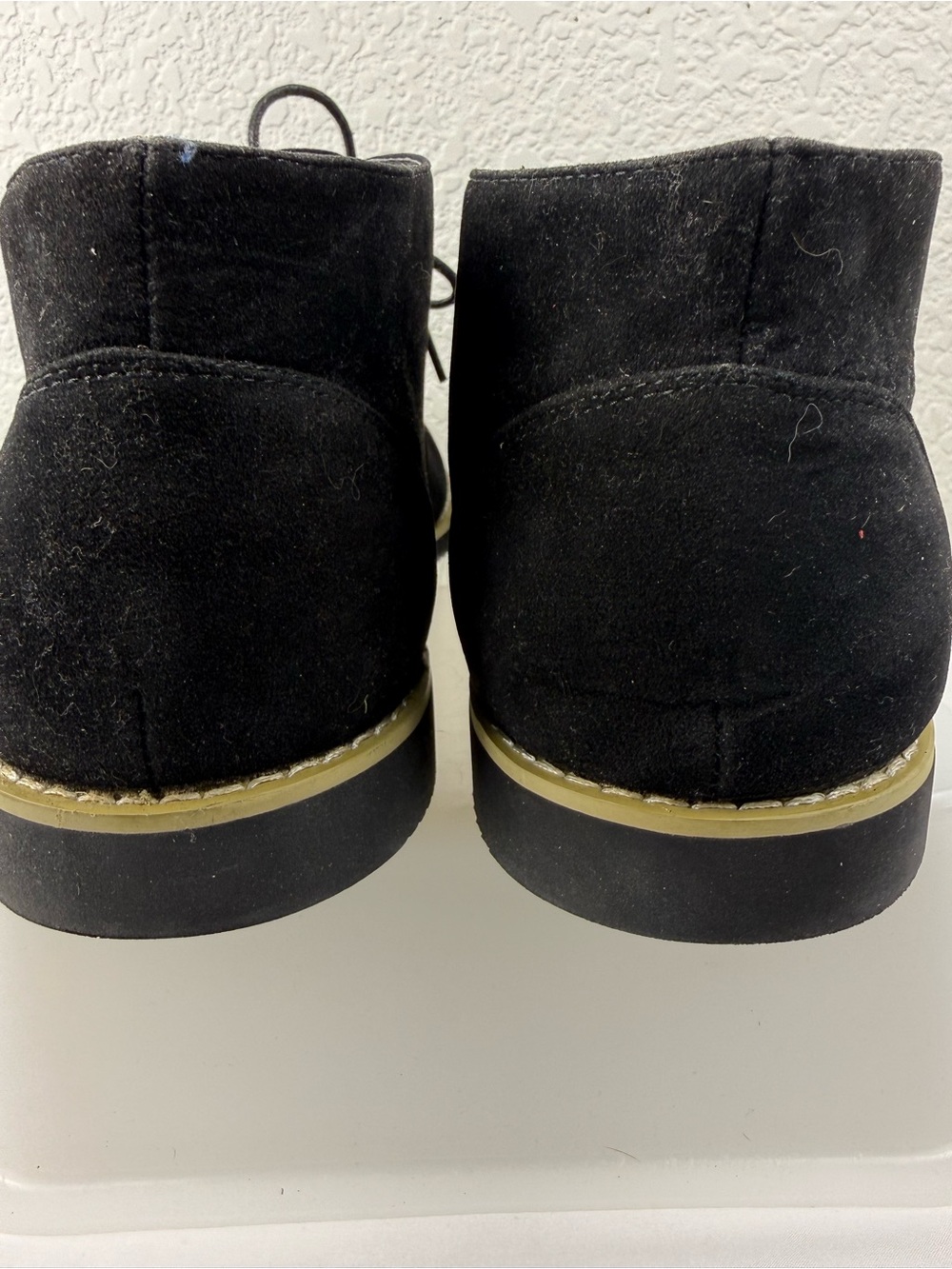 Alberto Fellini Dakota | Black Faux Suede Chukka Boots | Size 12 - Picture 4 of 7